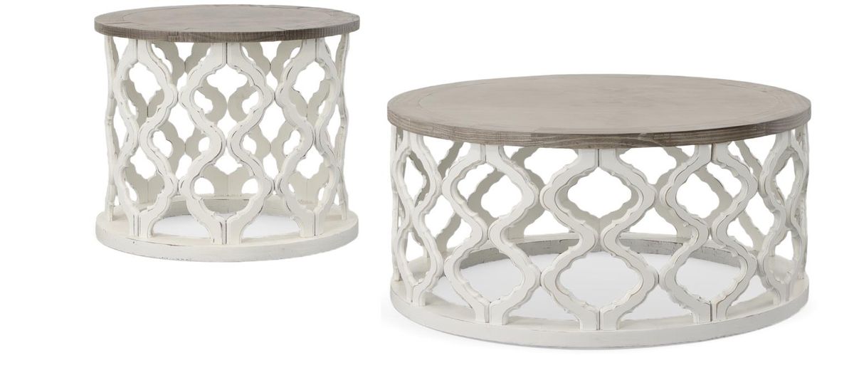 Vintage Furniture Brocade Cocktail Table