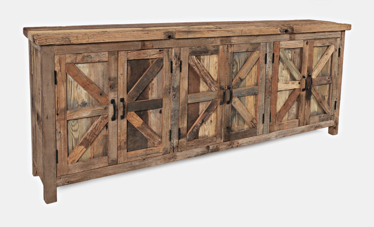 Jofran Eden Prairie 84" Rustic 6 Door