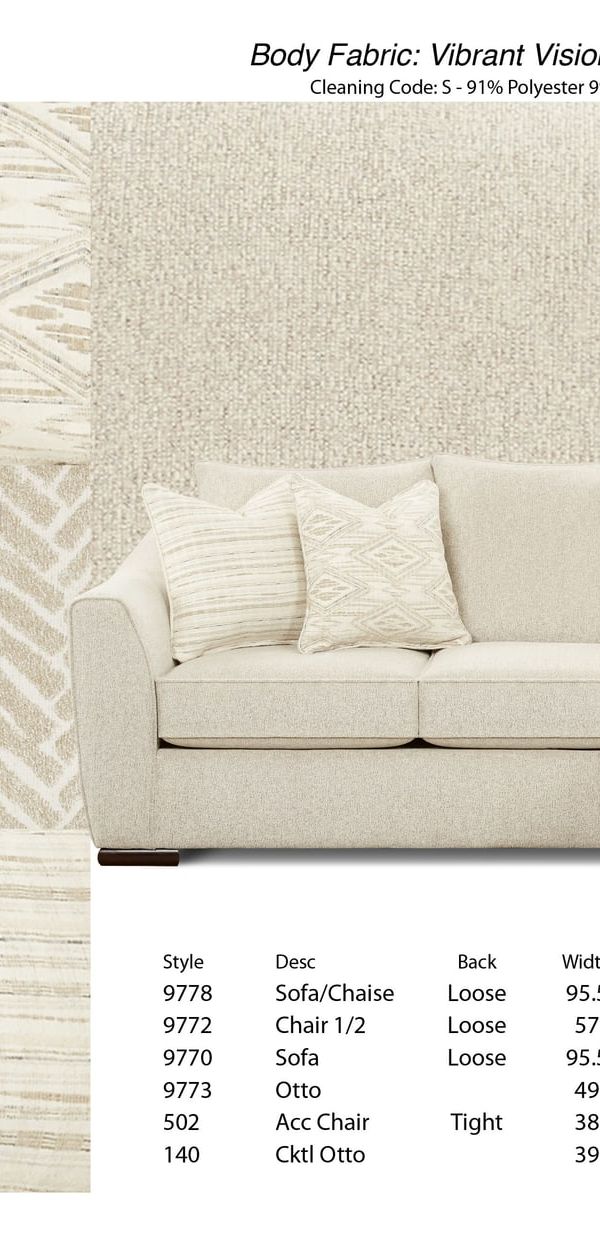 Fusion 9770 Series — Oatmeal