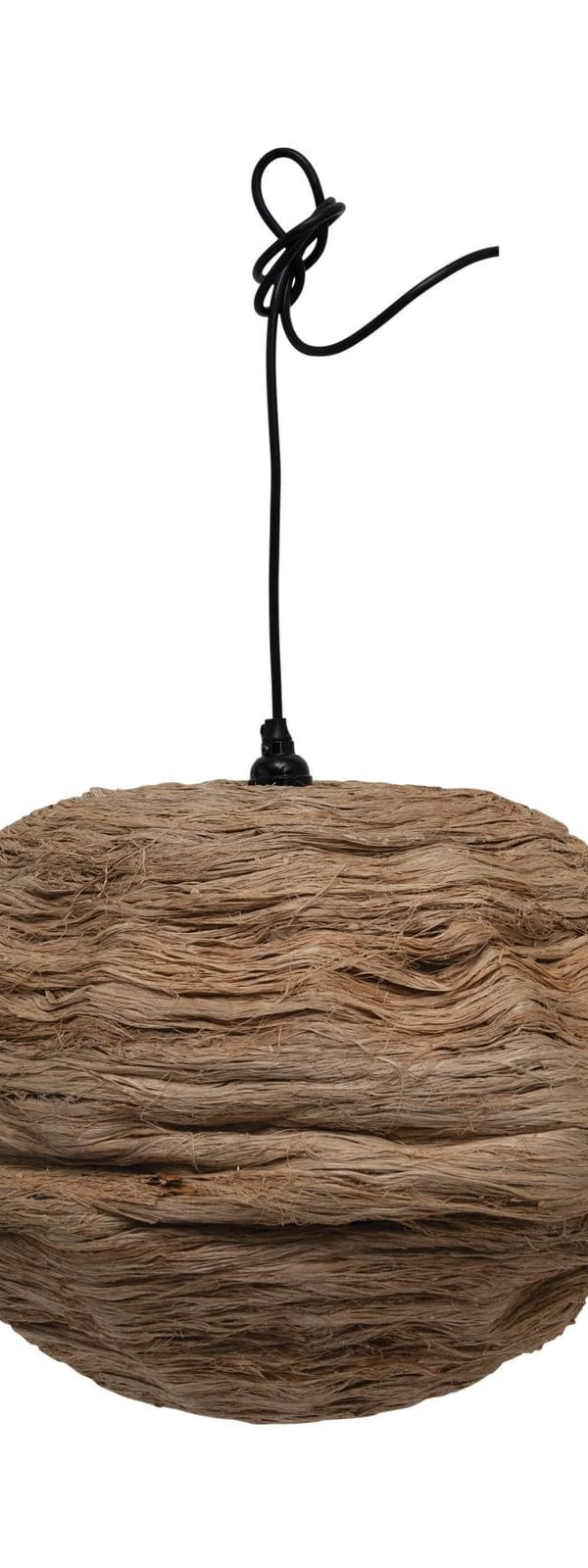 Seagrass globe chandelier