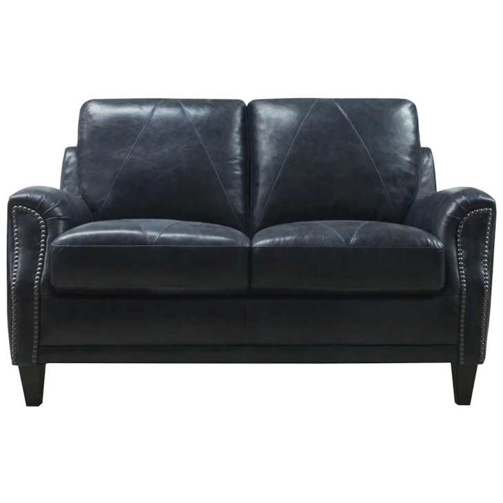 Luke Leather Anya Midnight Blue Loveseat