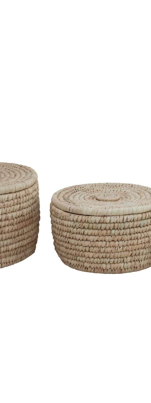 Round nesting baskets