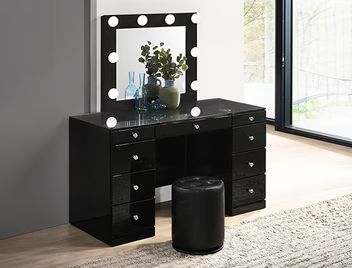 Crown Mark Avery Vanity Black