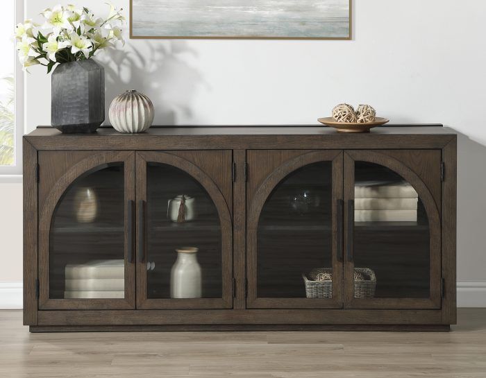 Steve Silver Burlington Server Brown Console