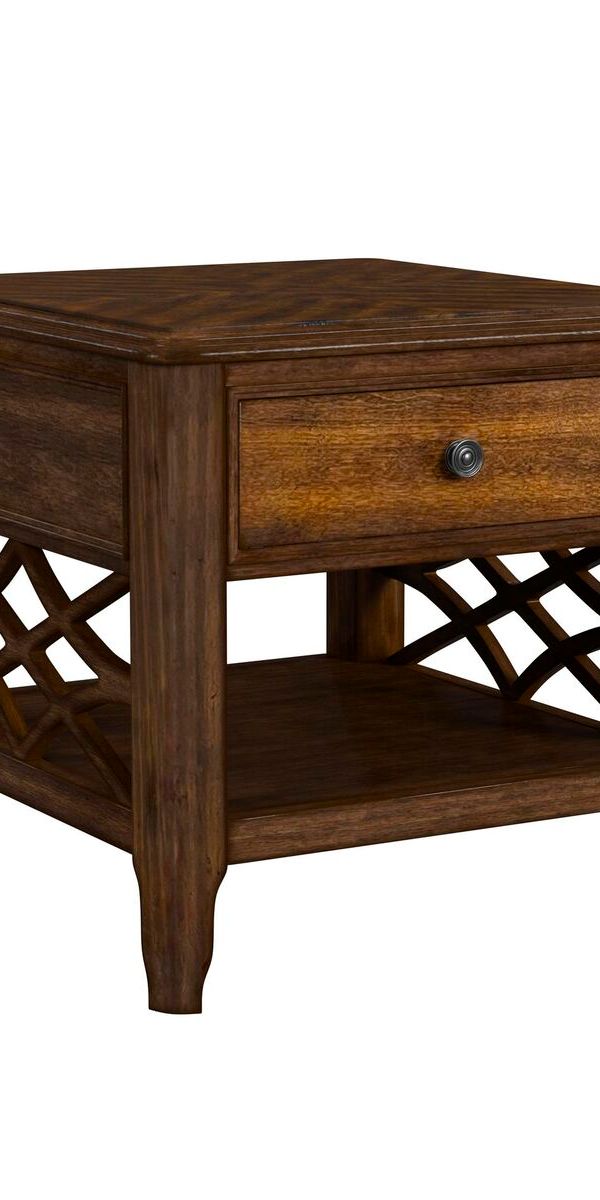 Phillipe End Table — Cherry