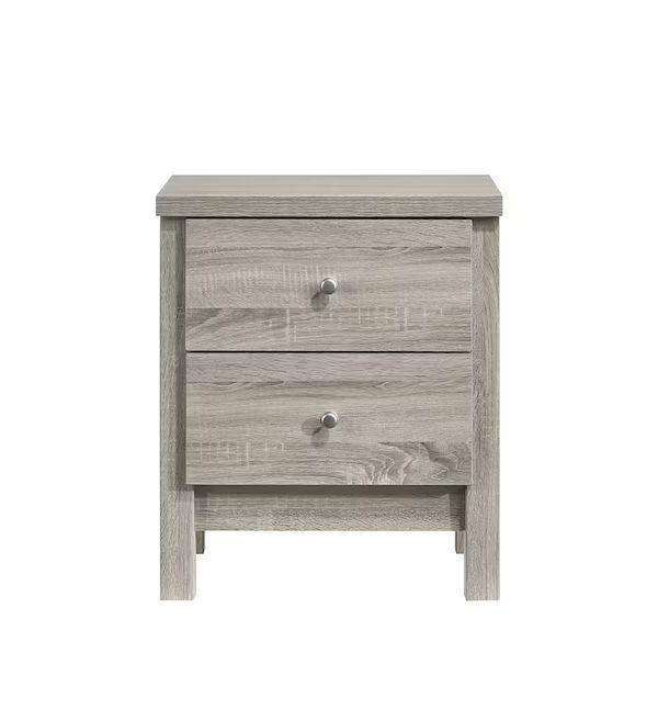 Kennon: Grey - 2 Drawer — 2 Drawer Nightstand