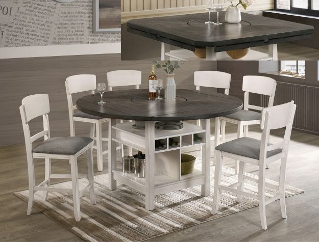 Crown Mark Conner Grey Dining Top