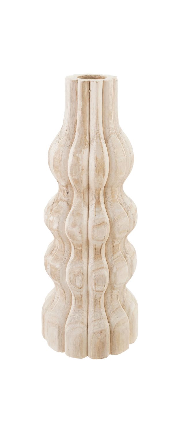 Natural Wood Vase