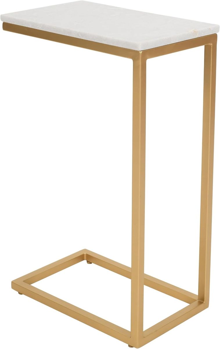 Jofran Aurora Como C Table Gold Marble