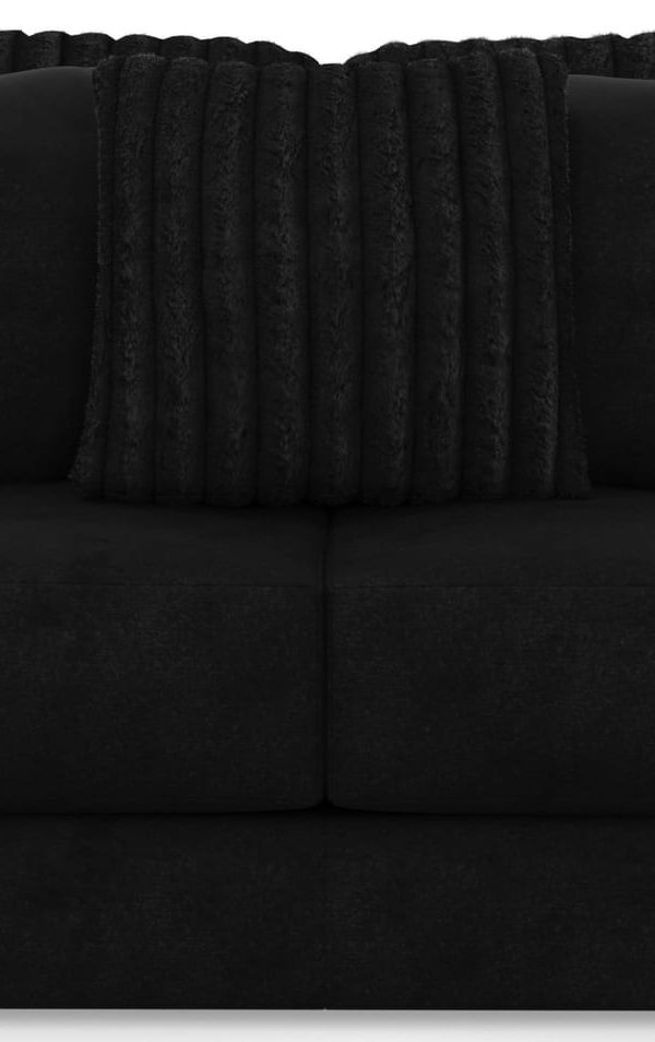 Eagan Loveseat — Black