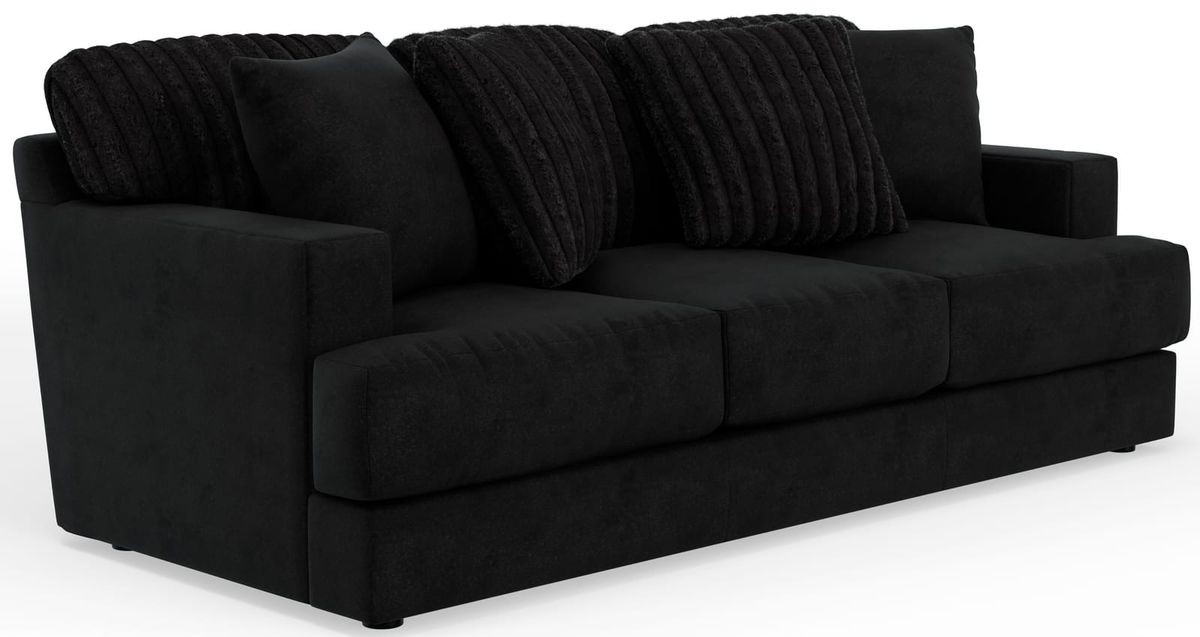 Jackson Catnapper Eagan Black Sofa