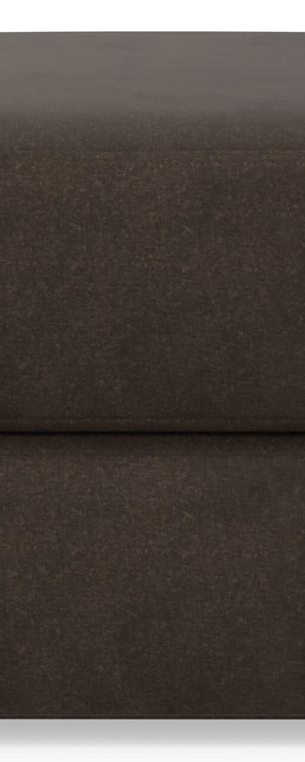 Eagan Ottoman — Chocolate