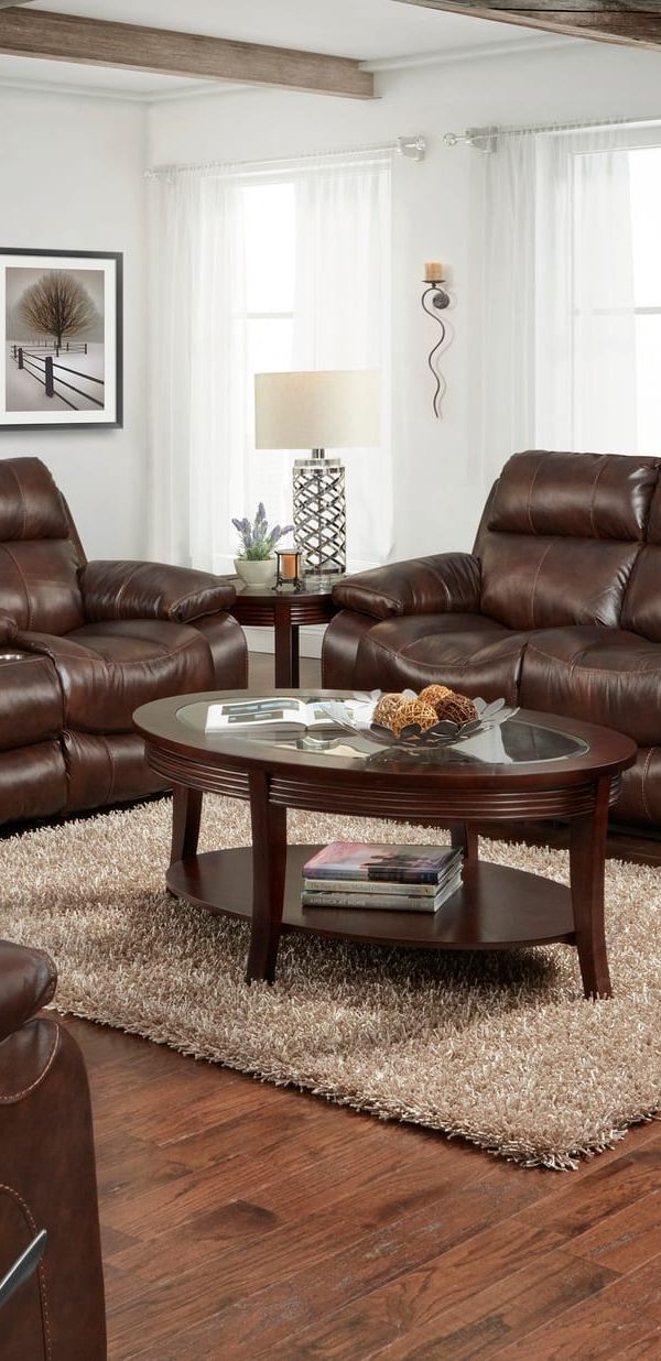 Pasitano Sofa Set (Sofa, Loveseat, & Recliner) — Cocoa
