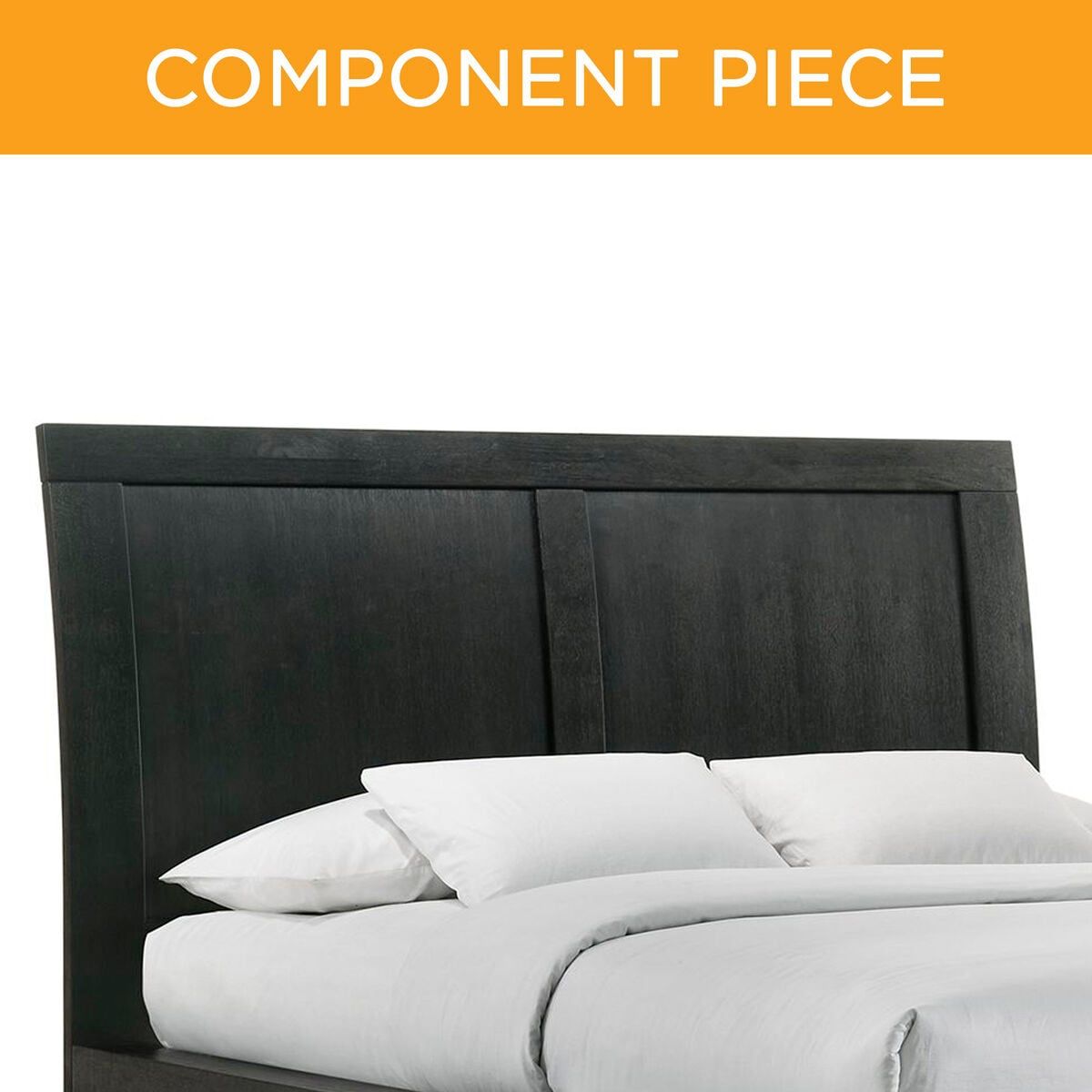 Elements International Allan Black Headboard