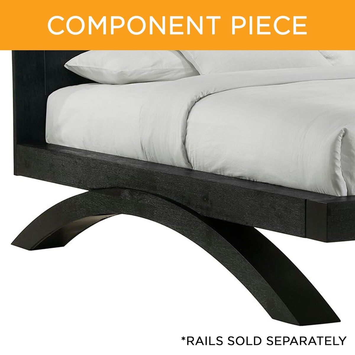Elements International Allan Black Bed