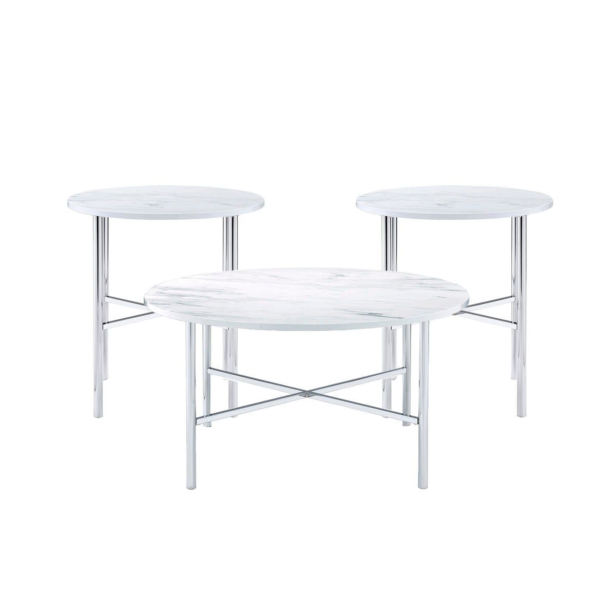 Elements International Cyrus 3 Pack Occassional Set Cocktail