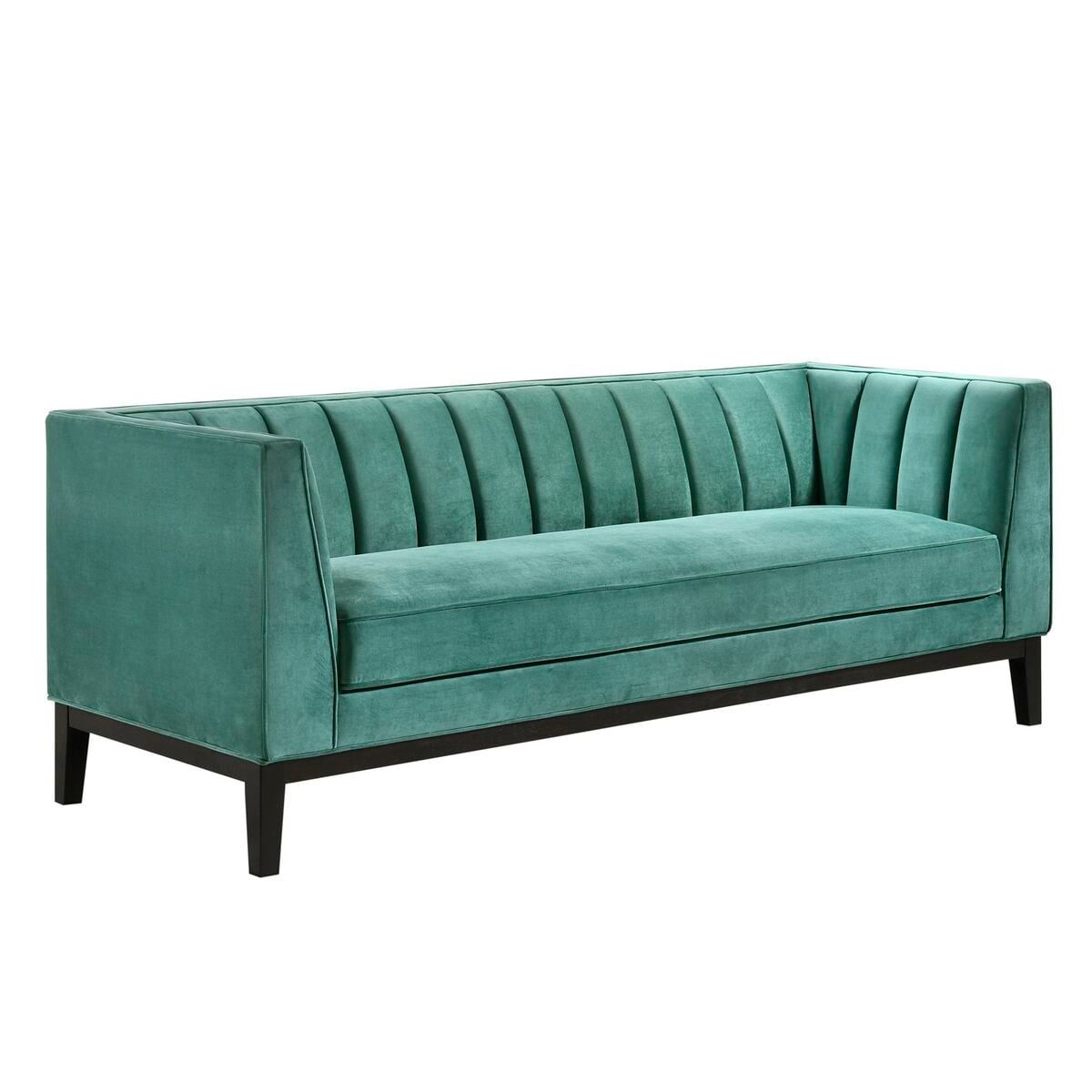 Elements International Calais Marine Green Sofa