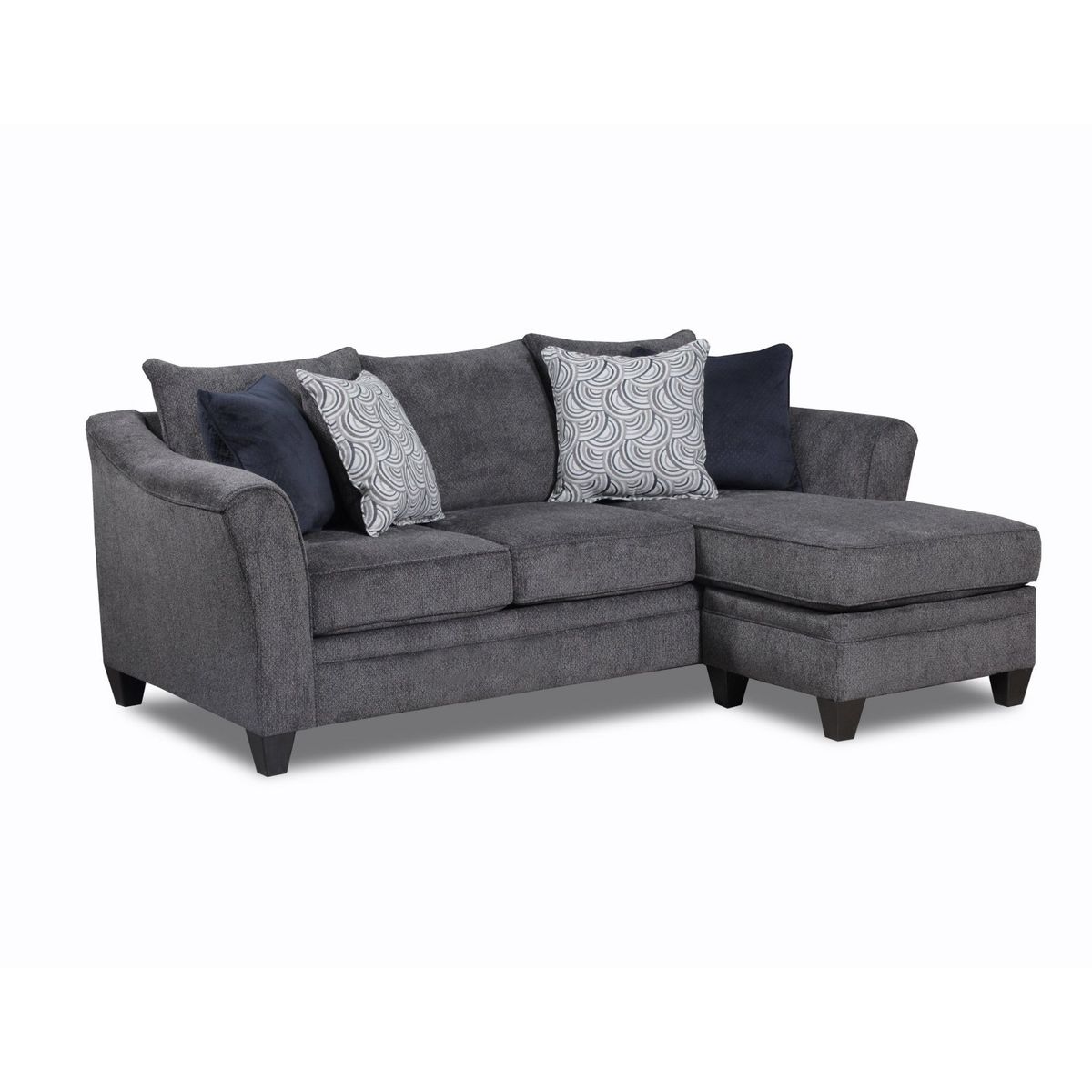 A&W Furniture Allie Pewter Chofa