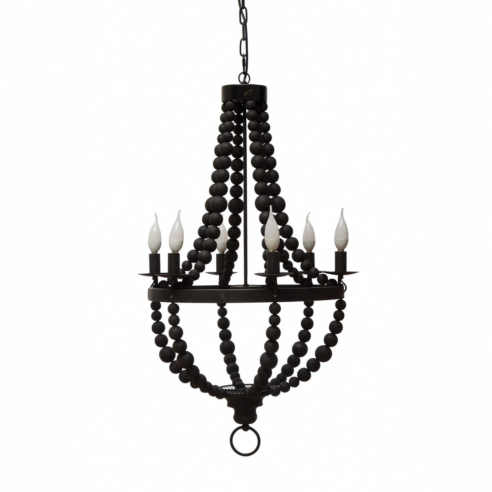 Black Beaded Chandelier