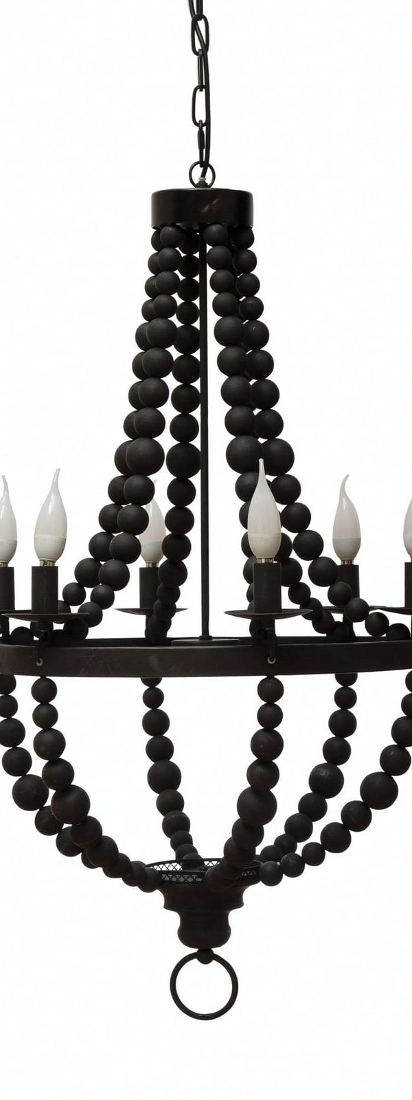 Black Beaded Chandelier