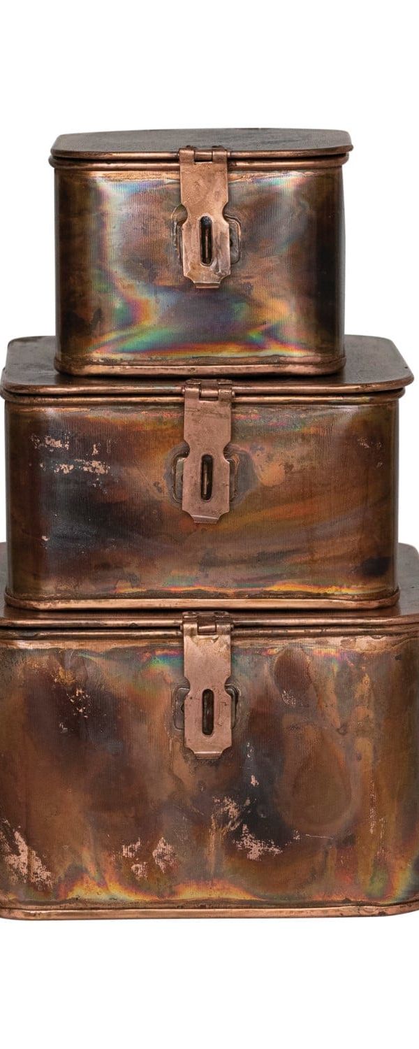 Stackable copper boxes