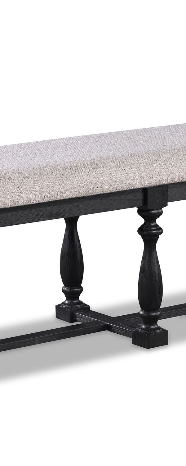 Regent: Black — Dining Height Bench