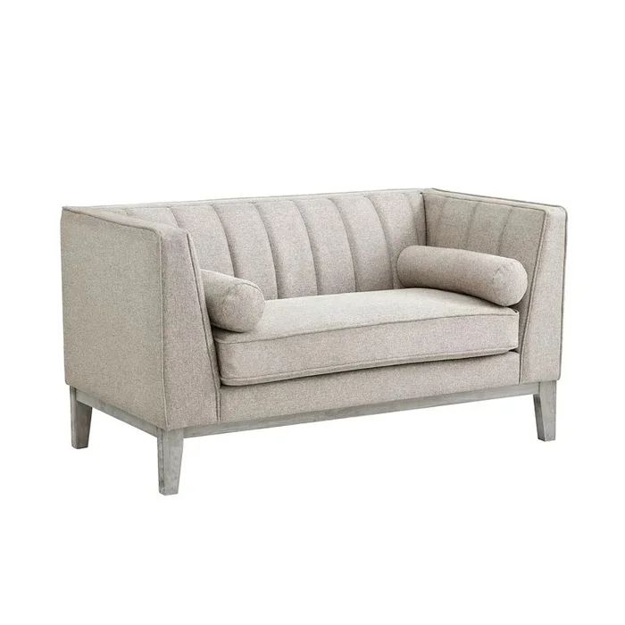 Elements International Cannes Mckinney Fawn Loveseat