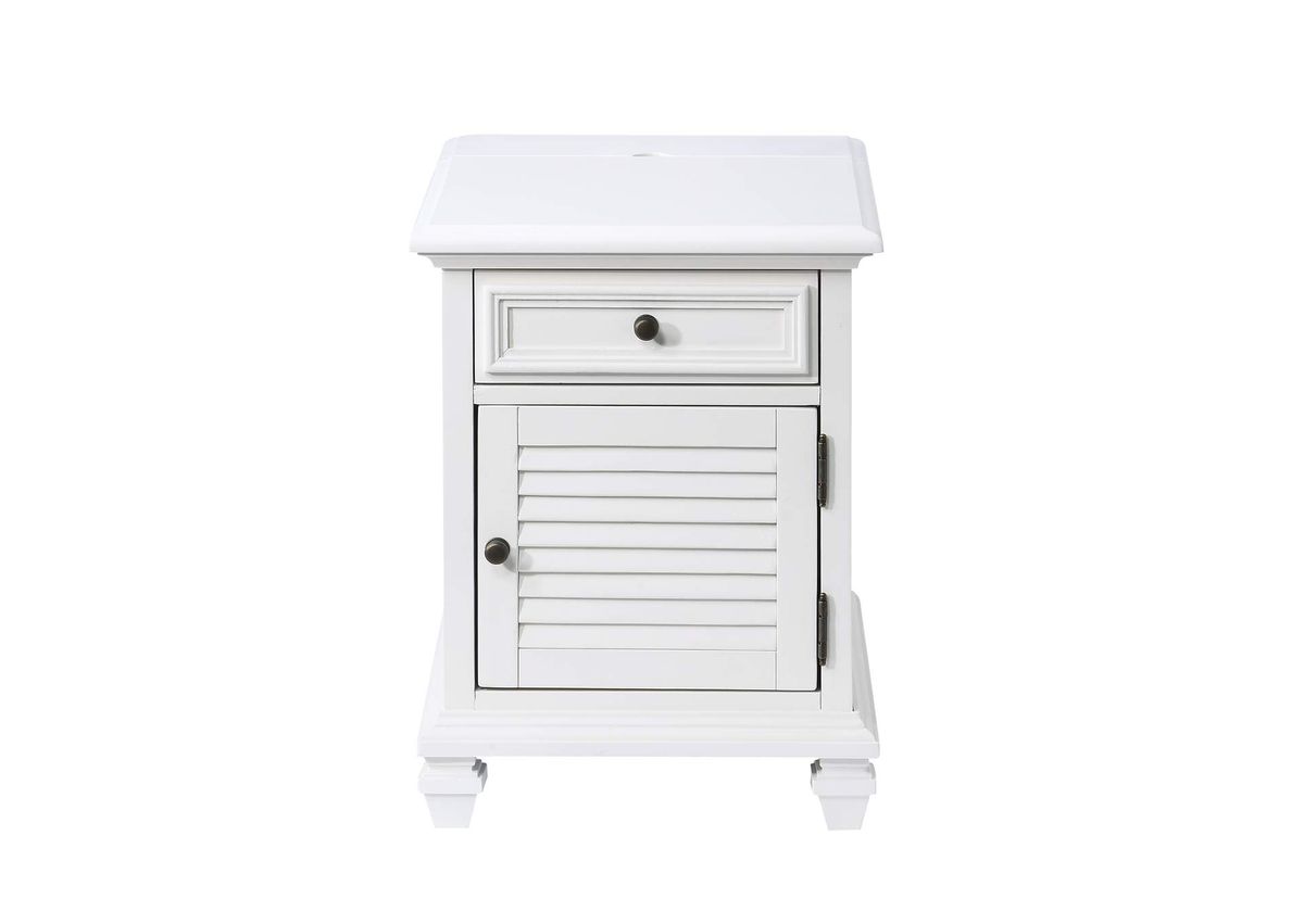 Steve Silver Charlotte White Cabinet