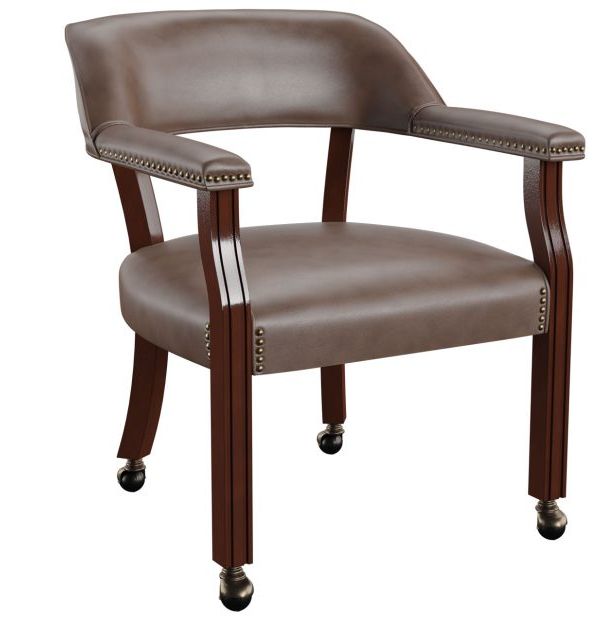 Elliot Castered Gaming Table — Brown