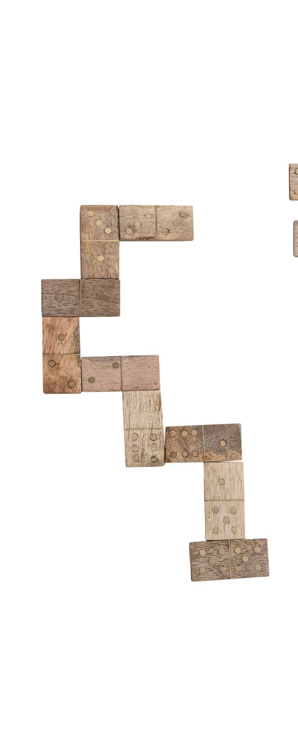 Dominoes in Wood Box