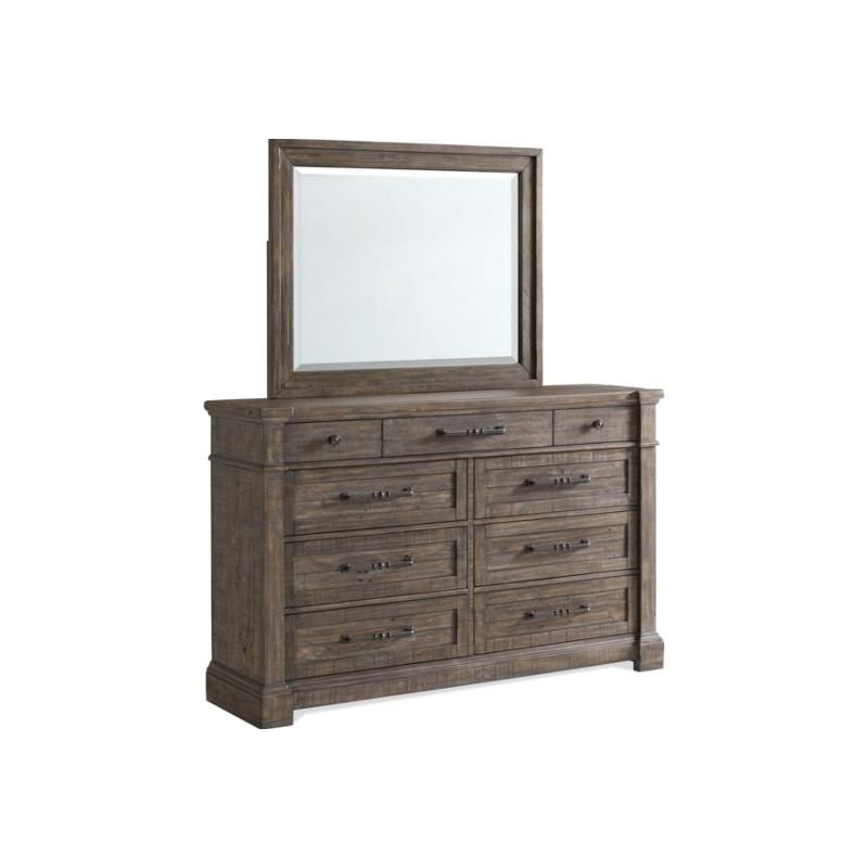 Riverside Bradford Brown Dresser Mirror