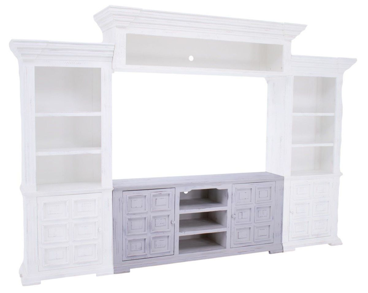 Split Nickel Chalet White Console