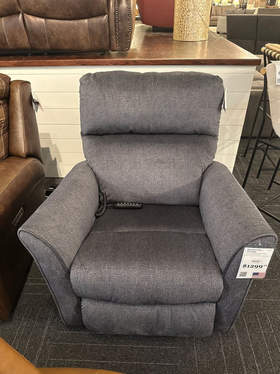 1013 Stardust Cyber Space Charcoal Rocker Recliner